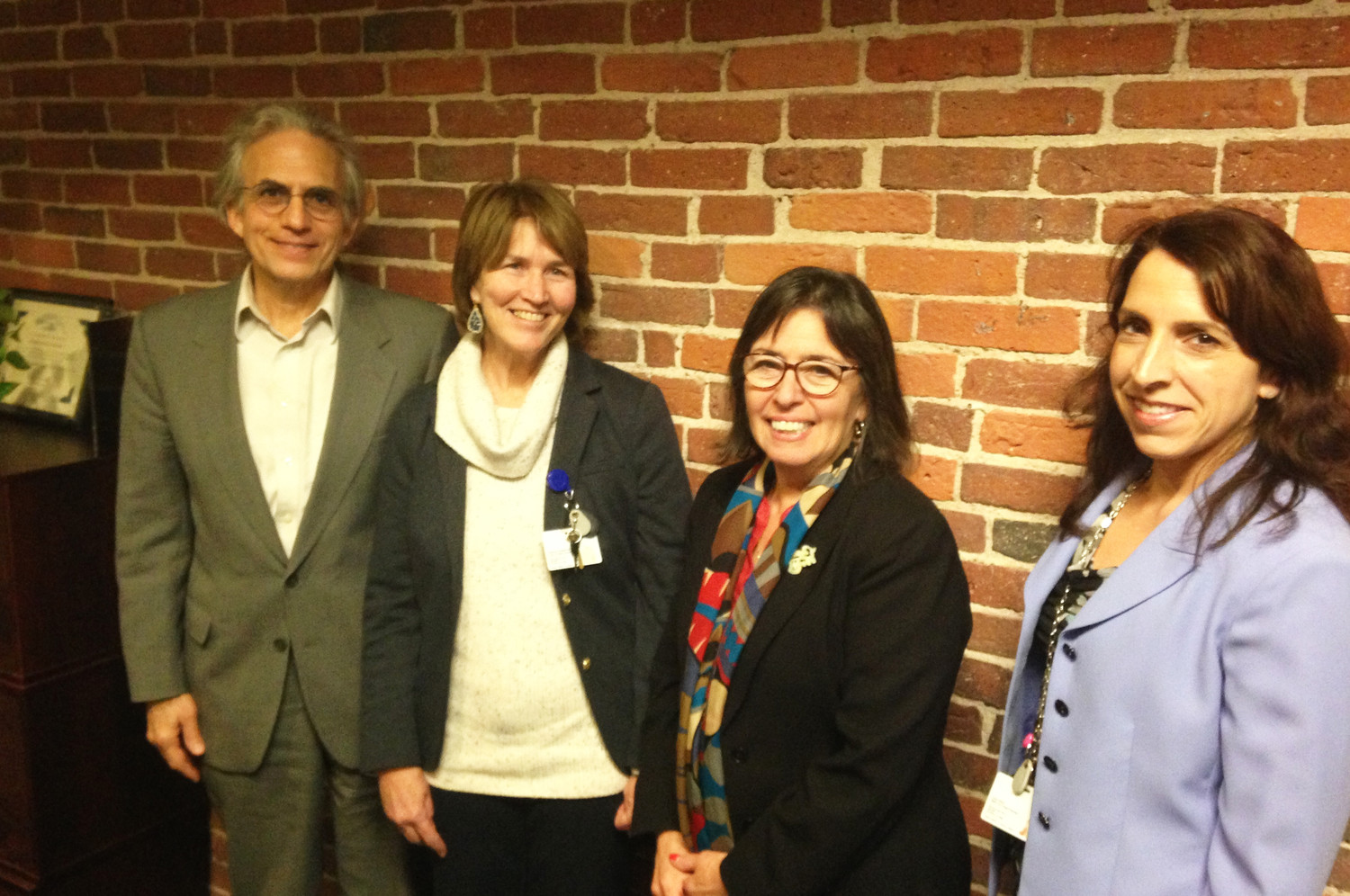 From left:Dr. Pano Yeracaris, CTC chief clinical strategist; Susanne Campbell, CTC manager of the SBIRT program; Debra Hurwitz, CTC executive director; and Linda Cabral, CTC program manager.